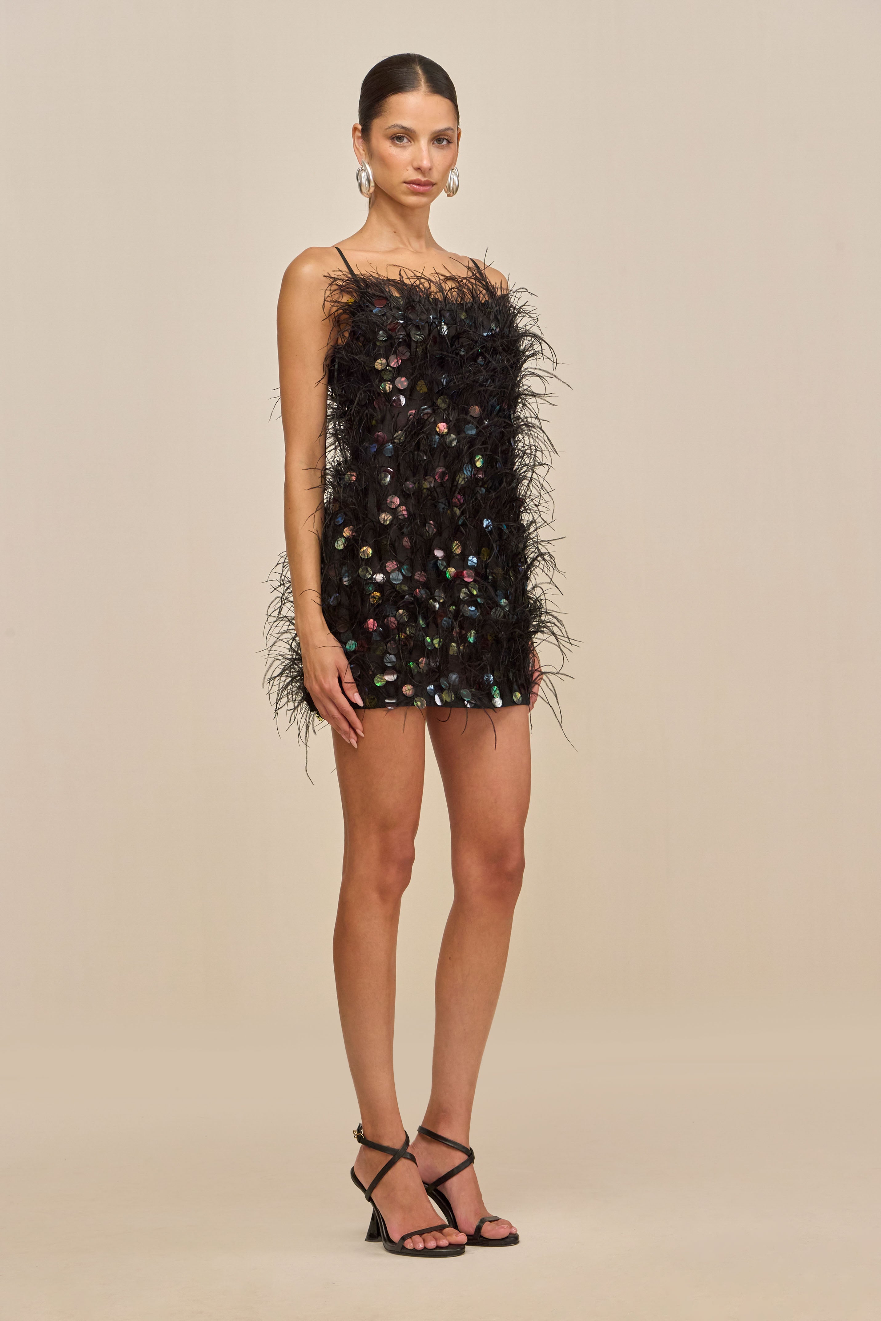 ASTRO DRESS - BLACK MULTI