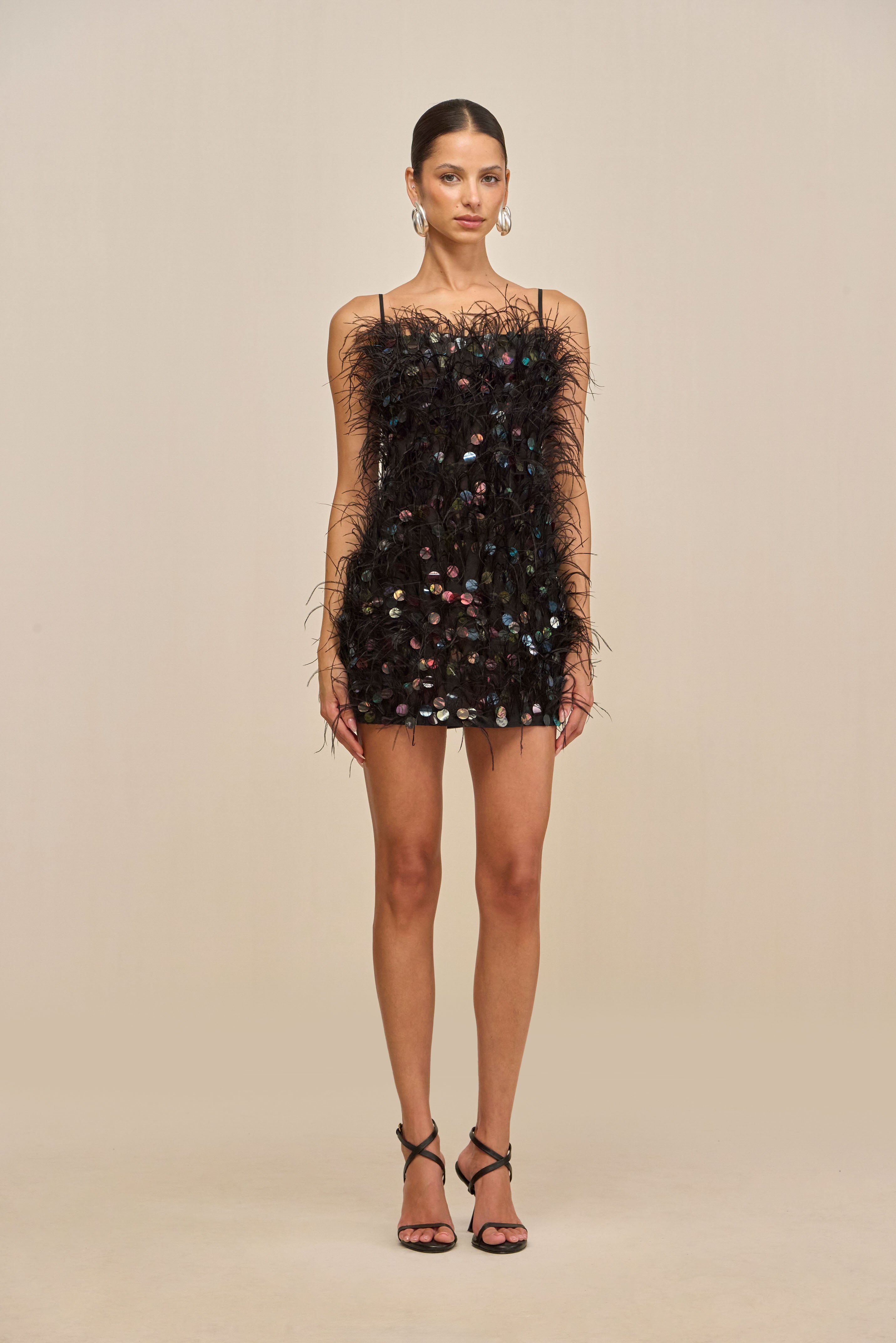 ASTRO DRESS - BLACK MULTI