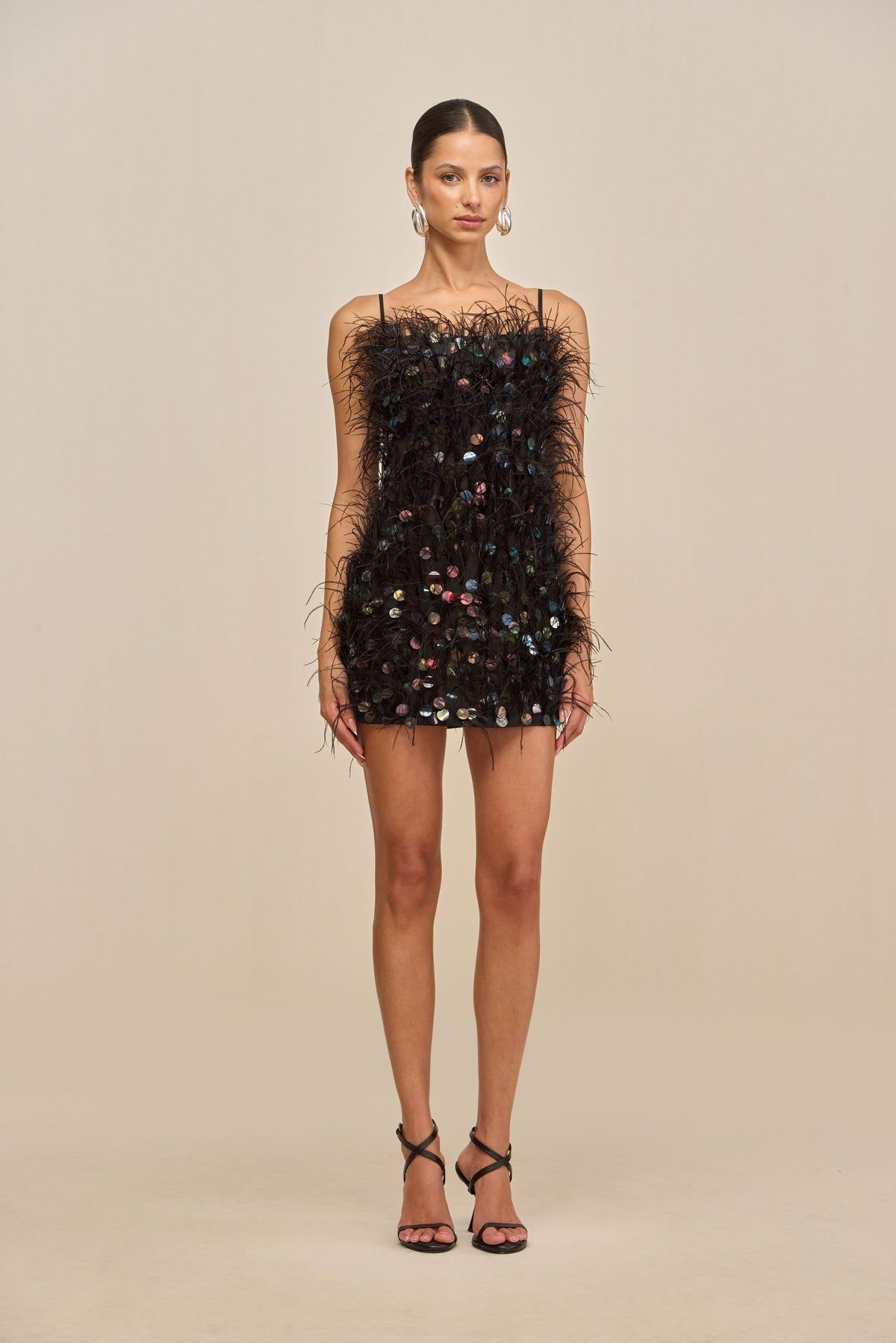 ASTRO DRESS - BLACK MULTI